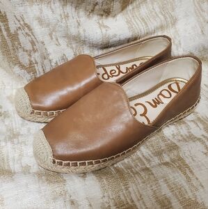 Womens Sam Edelmen Brown Espadrille Flats Size 7